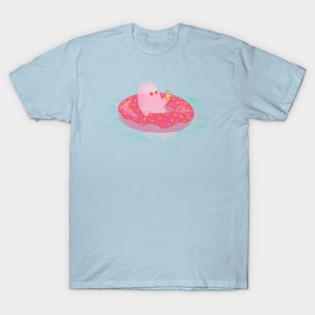 Ghost in the Pool T-Shirt by SarahWrightArt